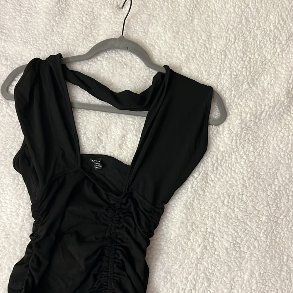 SHEIN Drawstring Ruched Dress Size XS - Picture 3 of 5